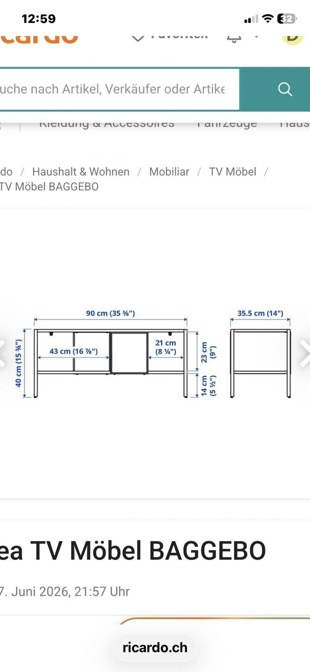 Ikea Mobili TV: IKEA 2 TV Metallmöbeli – Usato da Wald ZH venduto da Dorita777777 2