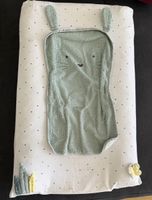 Wickelauflage Vertbaudet mit Bezug Hasenmotiv