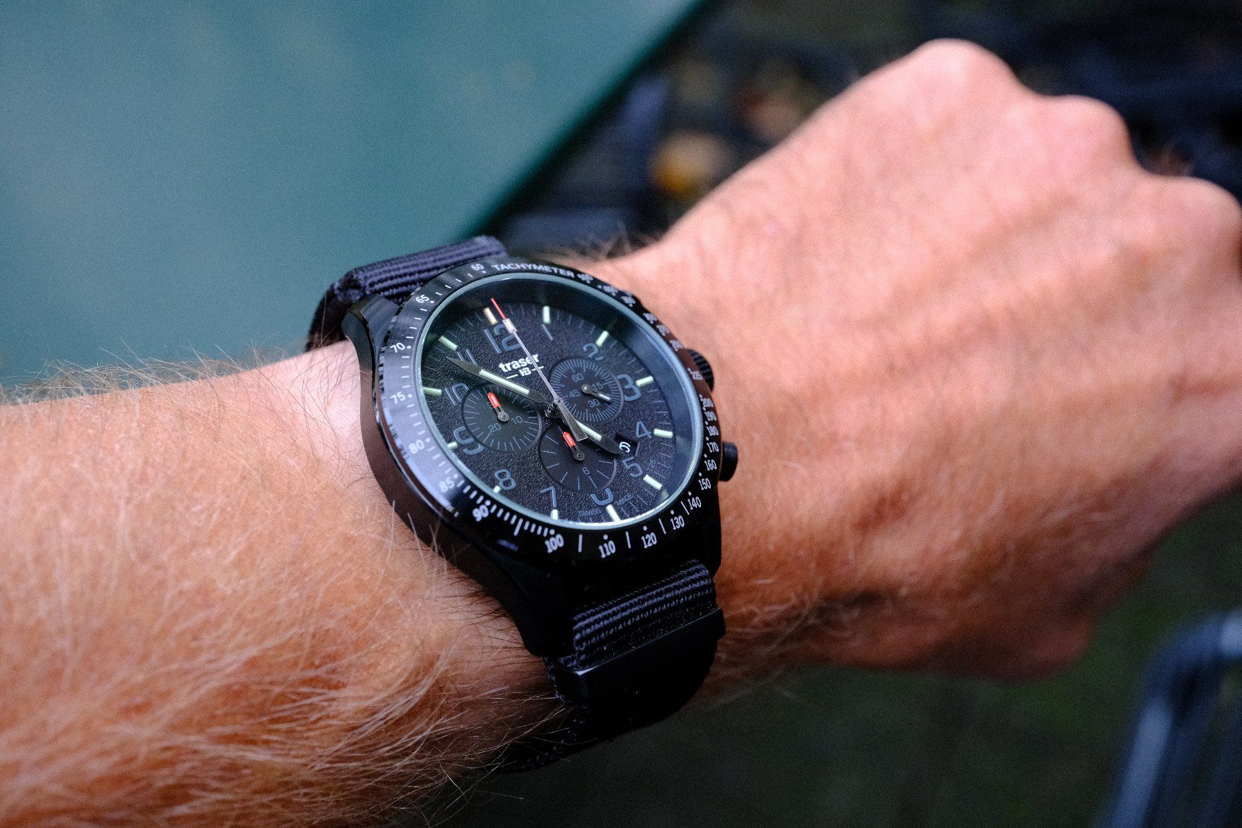 Traser Orologi: Traser Uhr / H3 Chronograph / mb-microtec /ca. 45mm – Usato da Bern venduto da Xtralite 6