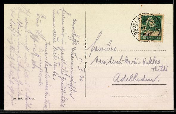 Cartoline postali: AK Grossaffoltern, Ortsansicht mit Kirche – Usato da Berlin venduto da bartko-reher 1