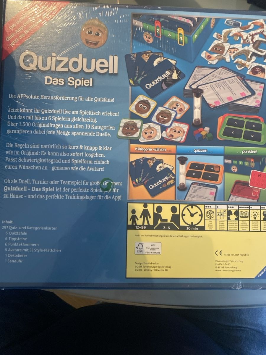 Ravensburger Giochi: Quizduell Brettspiel Neu & OVP – Nuovo e nell'imballaggio originale da Birsfelden venduto da Blaetzbums97 1