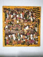 Tableau batik africain sur panneau