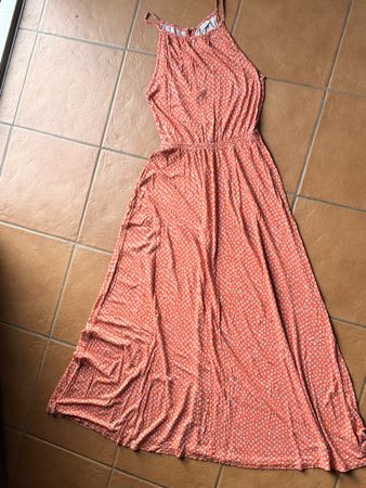 Vestito lungo LASCANA fantasia pois arancione taglia S