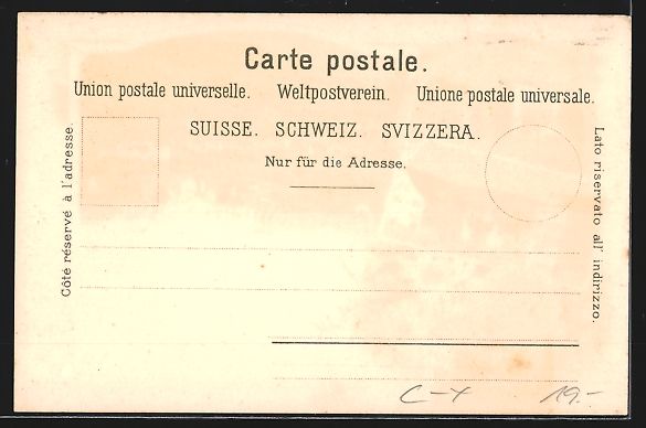 Ansichtskarten: Litho Lichtensteig, Totalansicht, Kirche – Gebraucht aus Berlin von bartko-reher 1