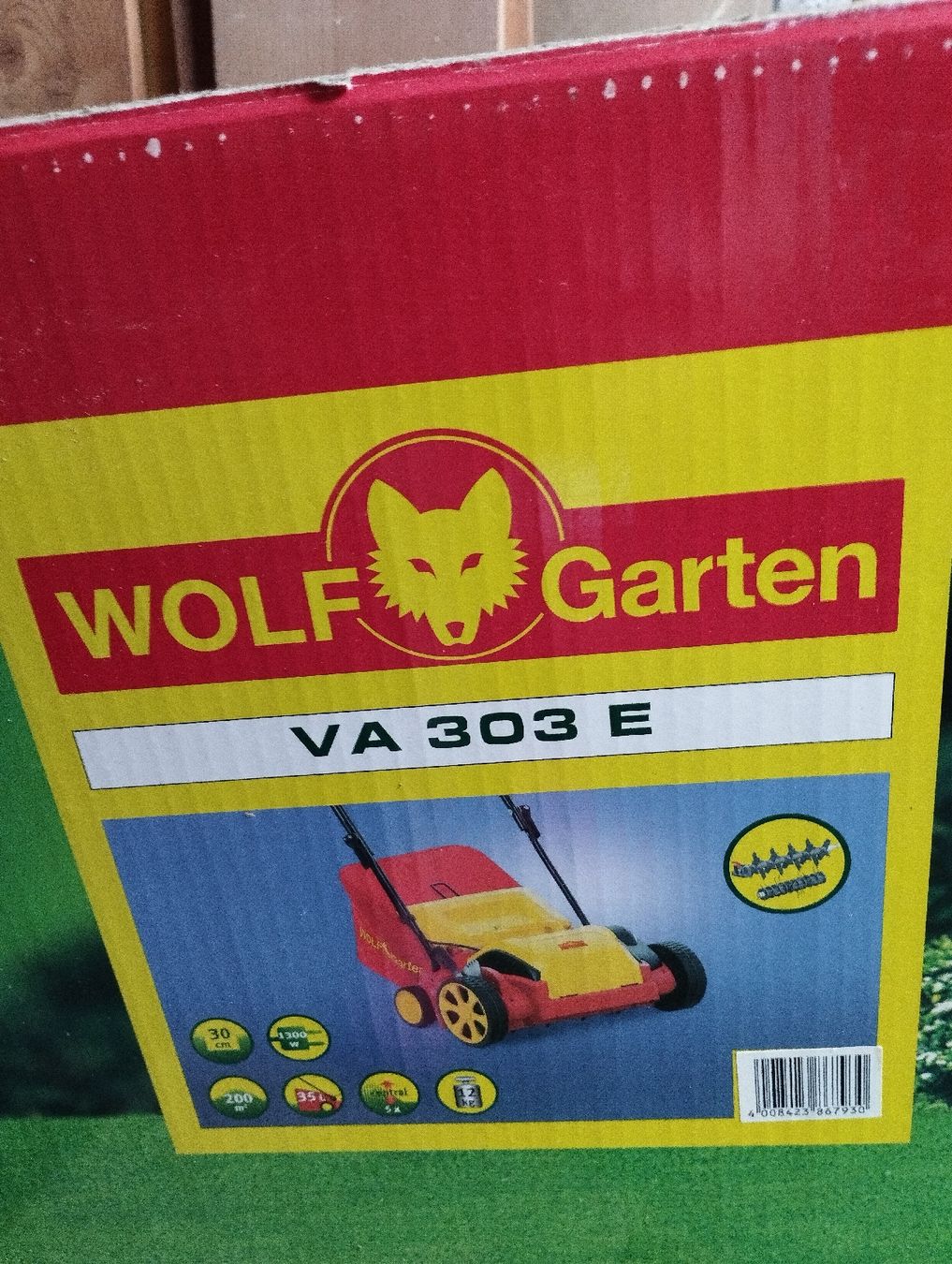 Wolf Garten Tutti gli attrezzi: WOLF Garten VA 303 E Grasfangsack Vertikutierer – Usato da Ostermundigen venduto da Dinge1