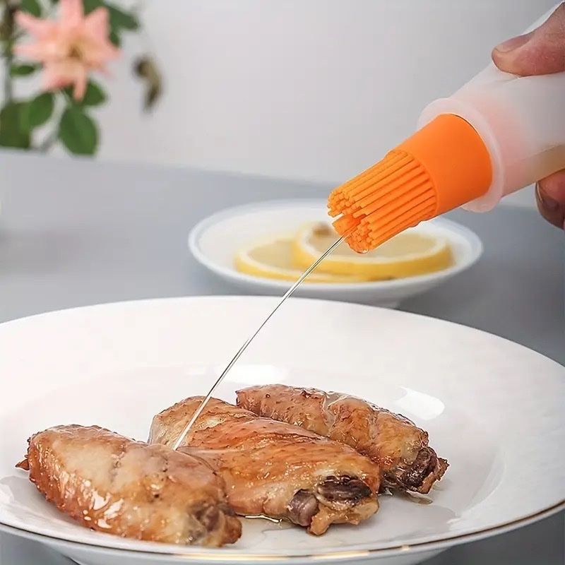 Altro per cucinare: Silikon Grill & Backpinsel, Ölflasche, blau – Nuovo e nell'imballaggio originale da Wettingen venduto da Chnoelleli 1
