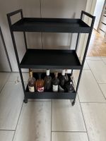 Servierwagen IKEA Nissafors schwarz mit Rollen (neuwertig)
