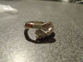 Ring silberfarbig, Hände