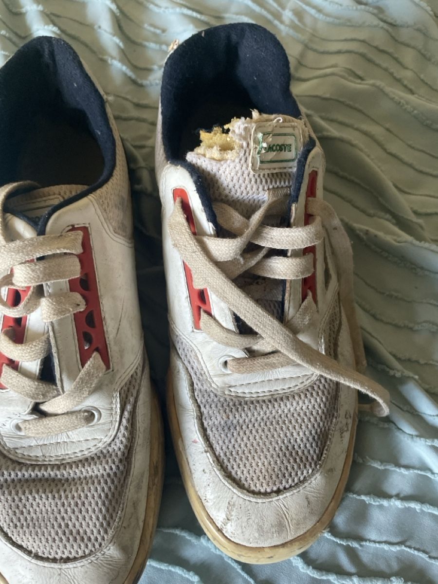 Lacoste Chaussures hommes: Baskets Lacoste blanc/rouge, pointure 42 – D'occasion à Meyrin par jul_km5p 3
