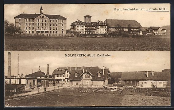 Cartoline postali: Bern, Landwirtschaftliche Schule, Molker – Usato da Berlin venduto da bartko-reher