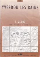 Carte topographique 1203 - Yverdon-les-Bains - année 1999