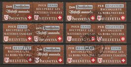1942 : Zusammenhängende Nr. Z33a - Z33f : KP 220.--