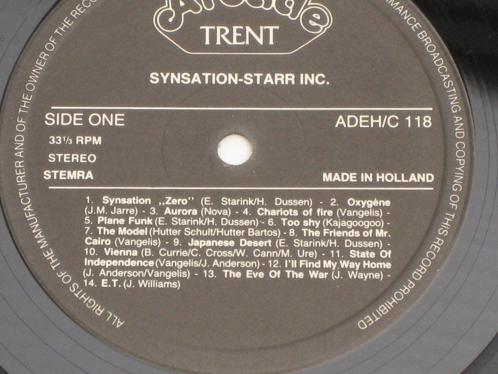 Schallplatten: LP - STAR INC - SYNSATION – Gebraucht aus Steckborn von Quo7 1