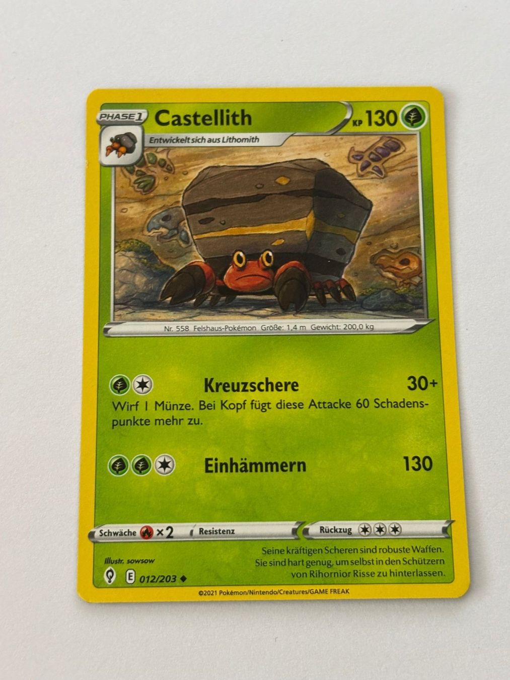 Pokémon Carte collezionabili: Castellith 012/203 – Usato da Herisau venduto da Seyashop_2