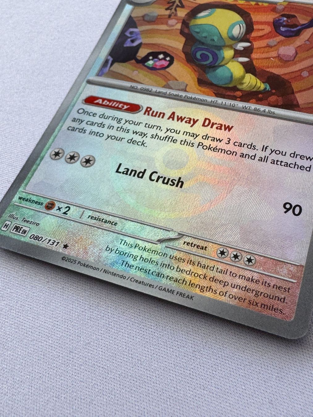 Pokémon Carte collezionabili: Pokémon - Dudunsparce Pokeball (PRE080) Prismatic Evolutions – Nuovo (secondo la descrizione) da Oberwil BL venduto da Chelsea26 1