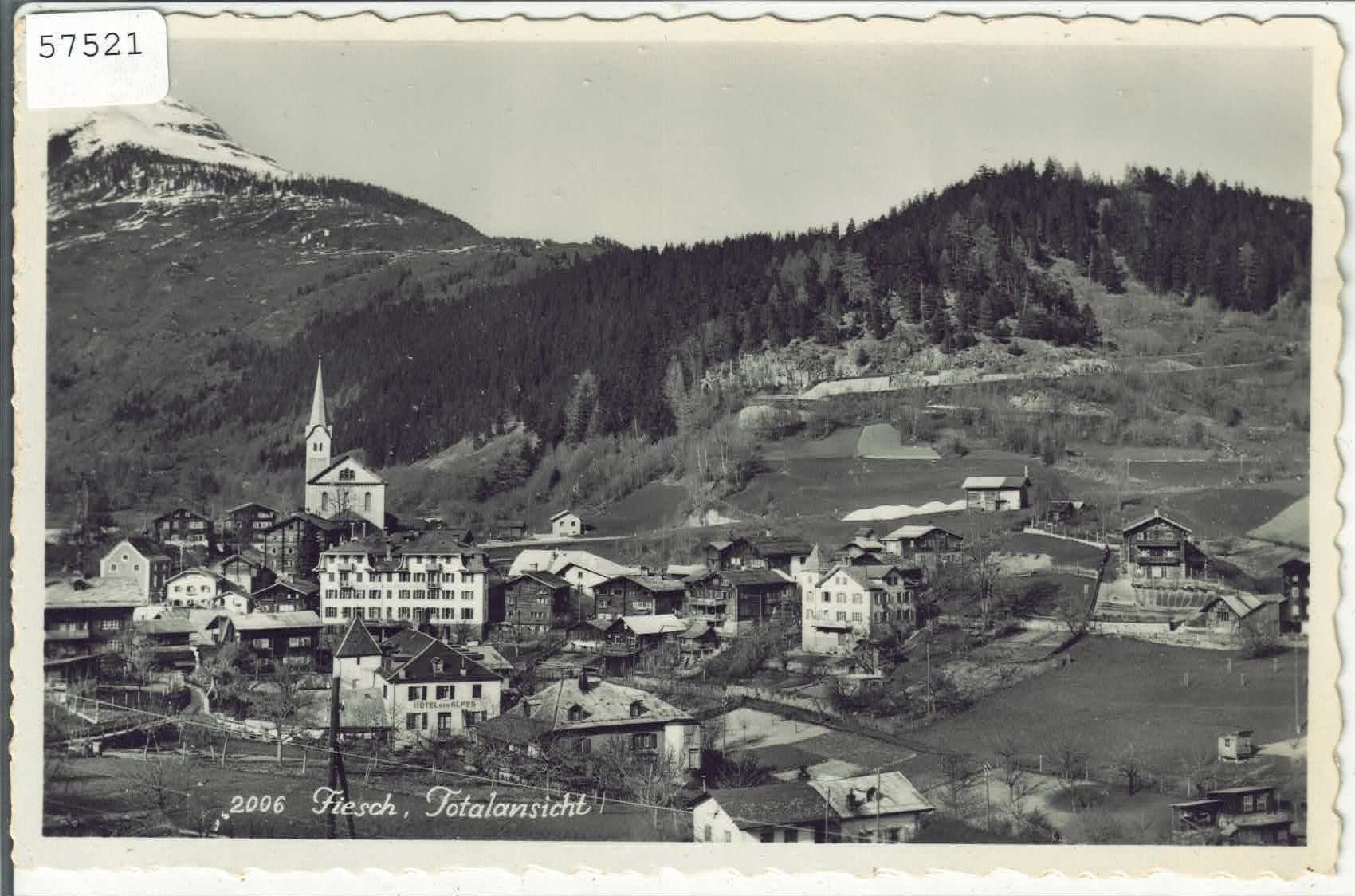 Ansichtskarten: Fiesch - Totalansicht – Gebraucht aus Ettingen von Kartenplanet