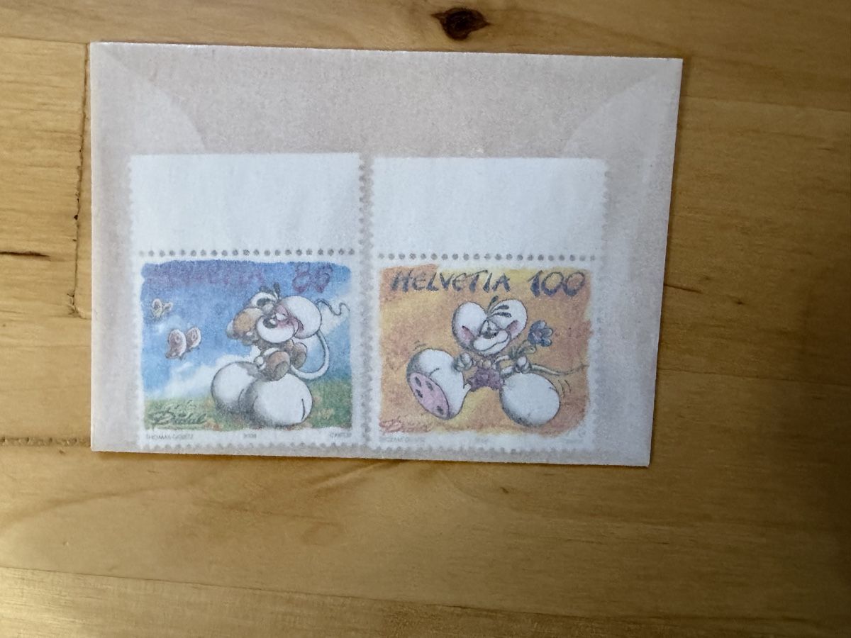 Tutti i francobolli: Diddel Briefmarken 80Rp und 1Fr. postfrisch – Nuovo e nell'imballaggio originale da Oberbuchsiten venduto da Rpv