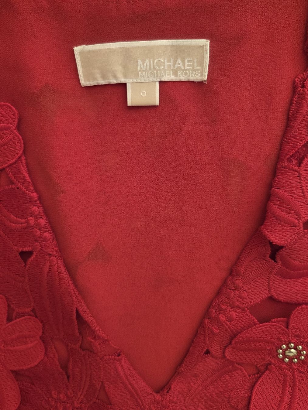 Michael Kors Vestiti: Michael Kors Kleid Rot GR XS – Nuovo (secondo la descrizione) da Luzern venduto da annabelle25 5