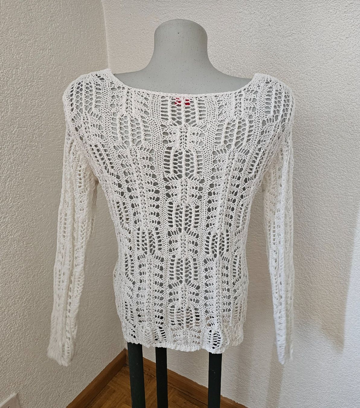 S.Oliver Maglioni & Felpe: Strick / Häkel Pullover Weiss S.Oliver Crochet ca. S/M – Usato da Füllinsdorf venduto da Sunnebliemli7 1