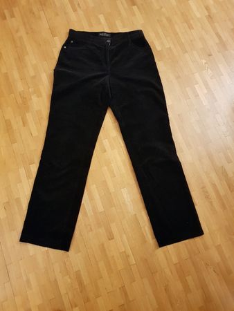 Pantalon Brax Velvet Dream noir, taille 40, comme neuf!
