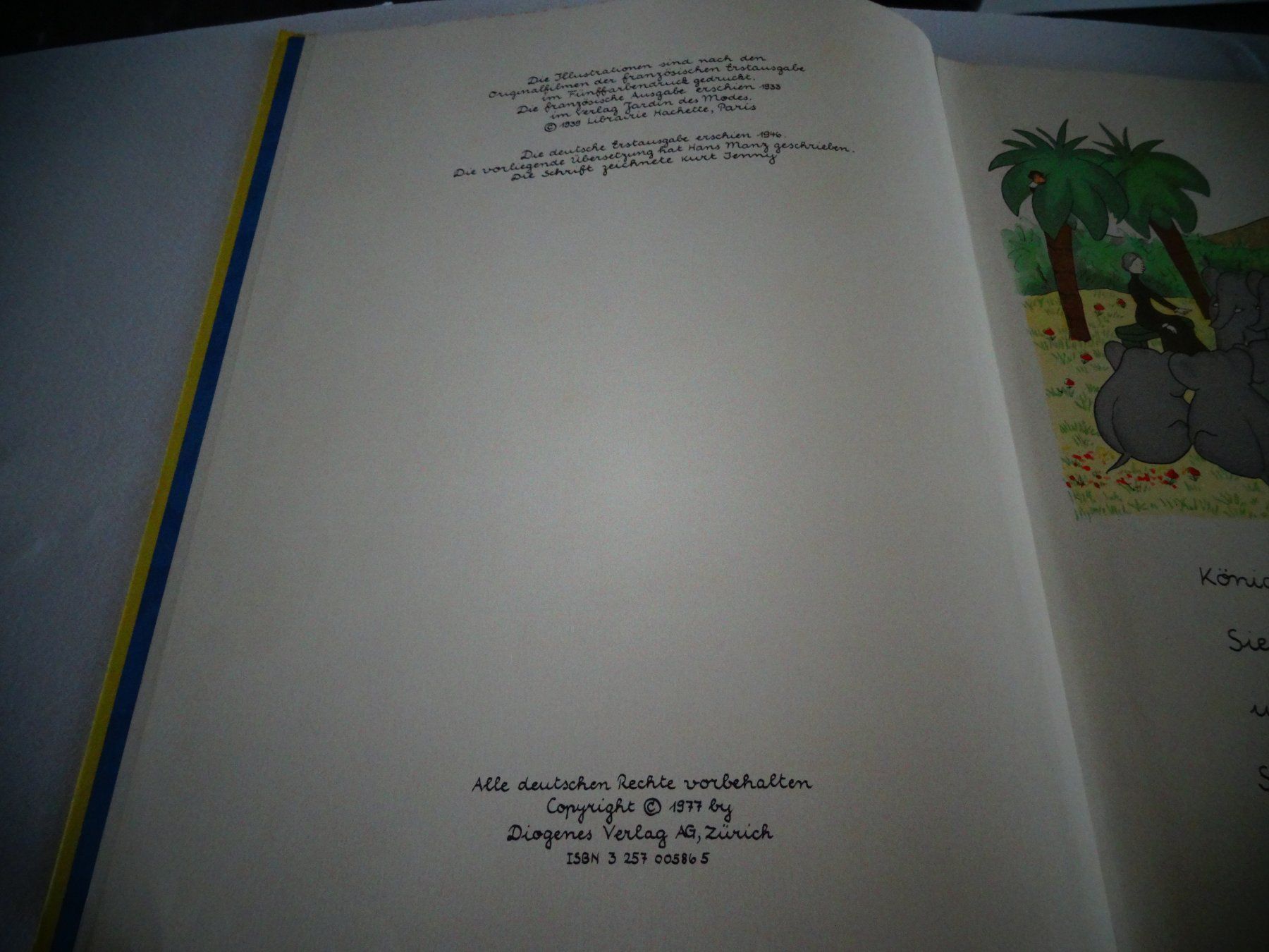 Libri: König Babar Diogenes 1977 Brunhoff – Usato da Neerach venduto da jenny062 3