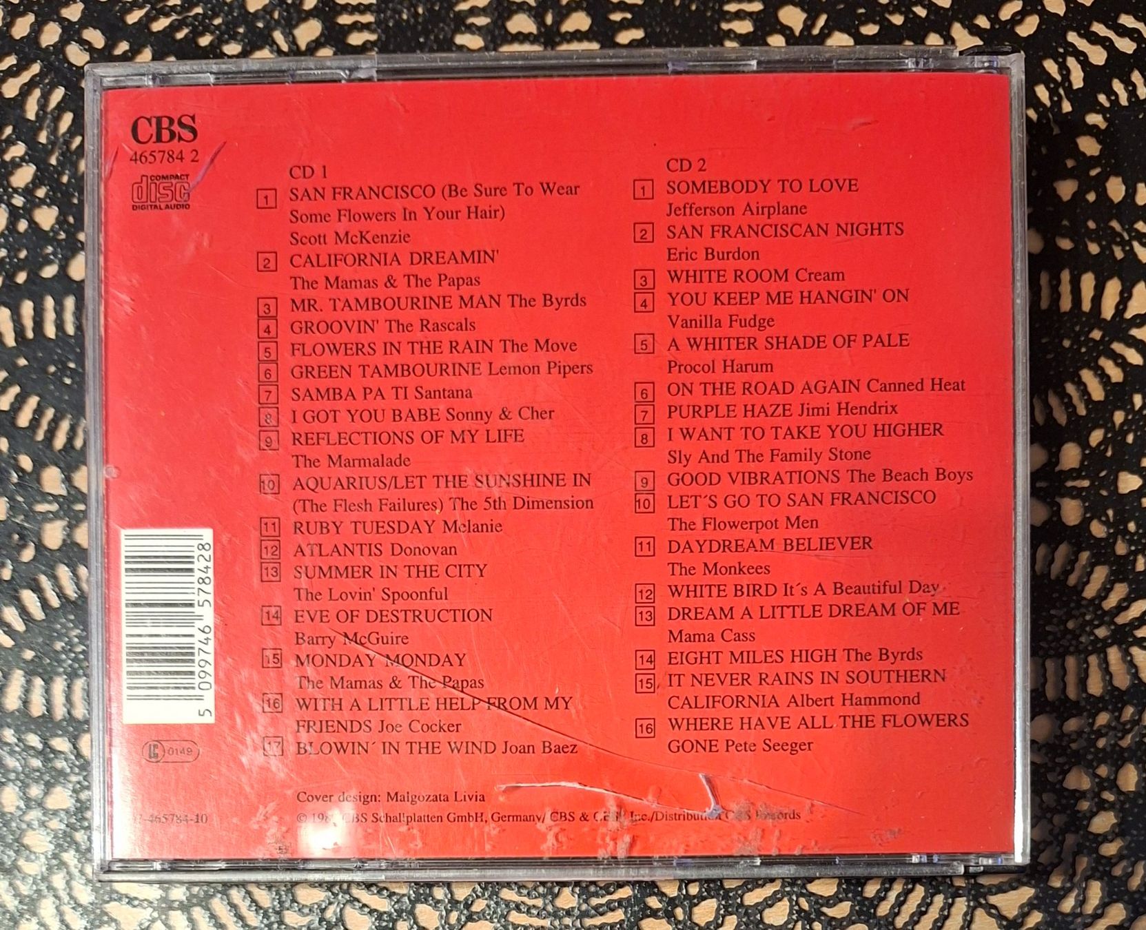 CD: Flower Power - 33 Original Hits, Rock Compilation 1989 – Usato da Schönenberg TG venduto da Gregolino76 1