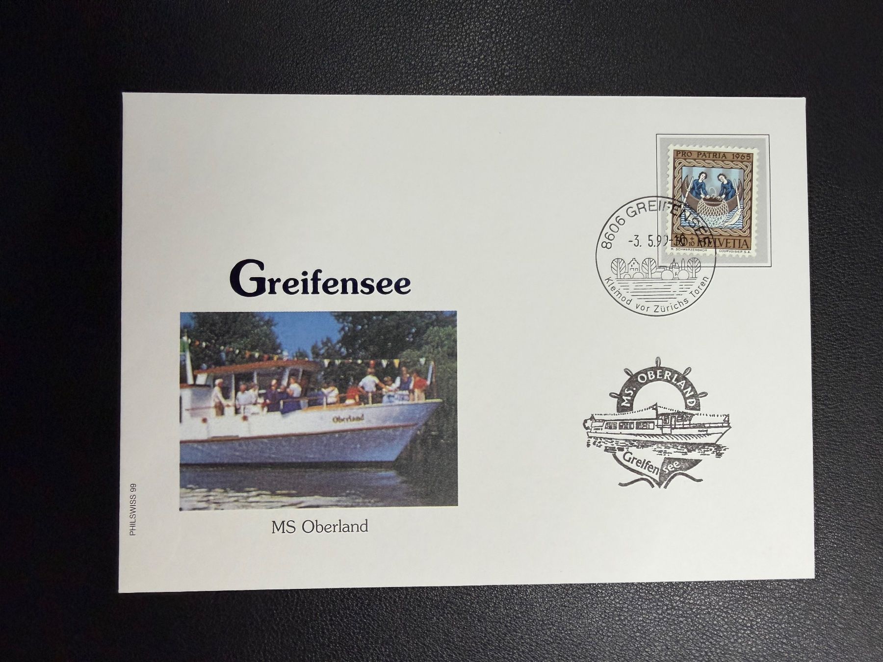 Alle Briefmarken: Schweizer Schiffspost Greifensee MS Oberland 1999 – Gebraucht aus oberrüti von jeanmei