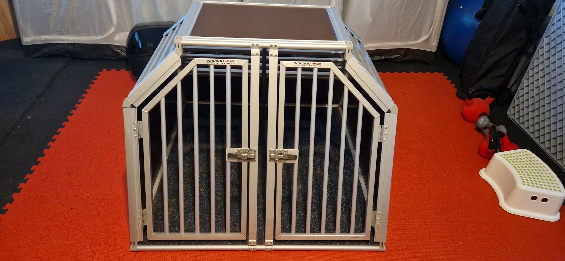 Käfige, Transport & Sicherheit: Schmitt Hundebox Doppel – Gebraucht aus Stallikon von maverikmk2