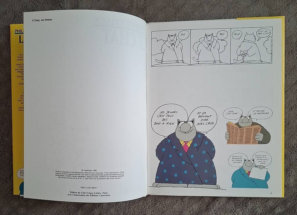 Fumetti: Le chat de Philippe Geluck - édition 1988 EO Castermann – Usato da la Sarraz venduto da Sonichka03 2