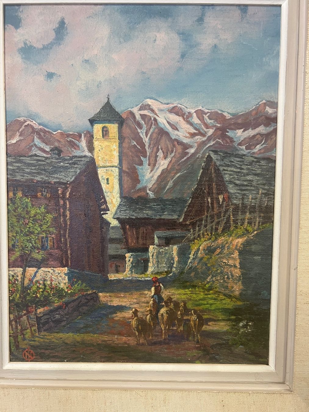 Tableaux: HUILE SUR PANNEAU AVEC MONOGRAMME – D'occasion à Genève par Qanil77 1