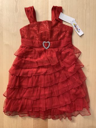 Mädchen Festliches Kleidchen  - Gr 5 Jahre ~ 110