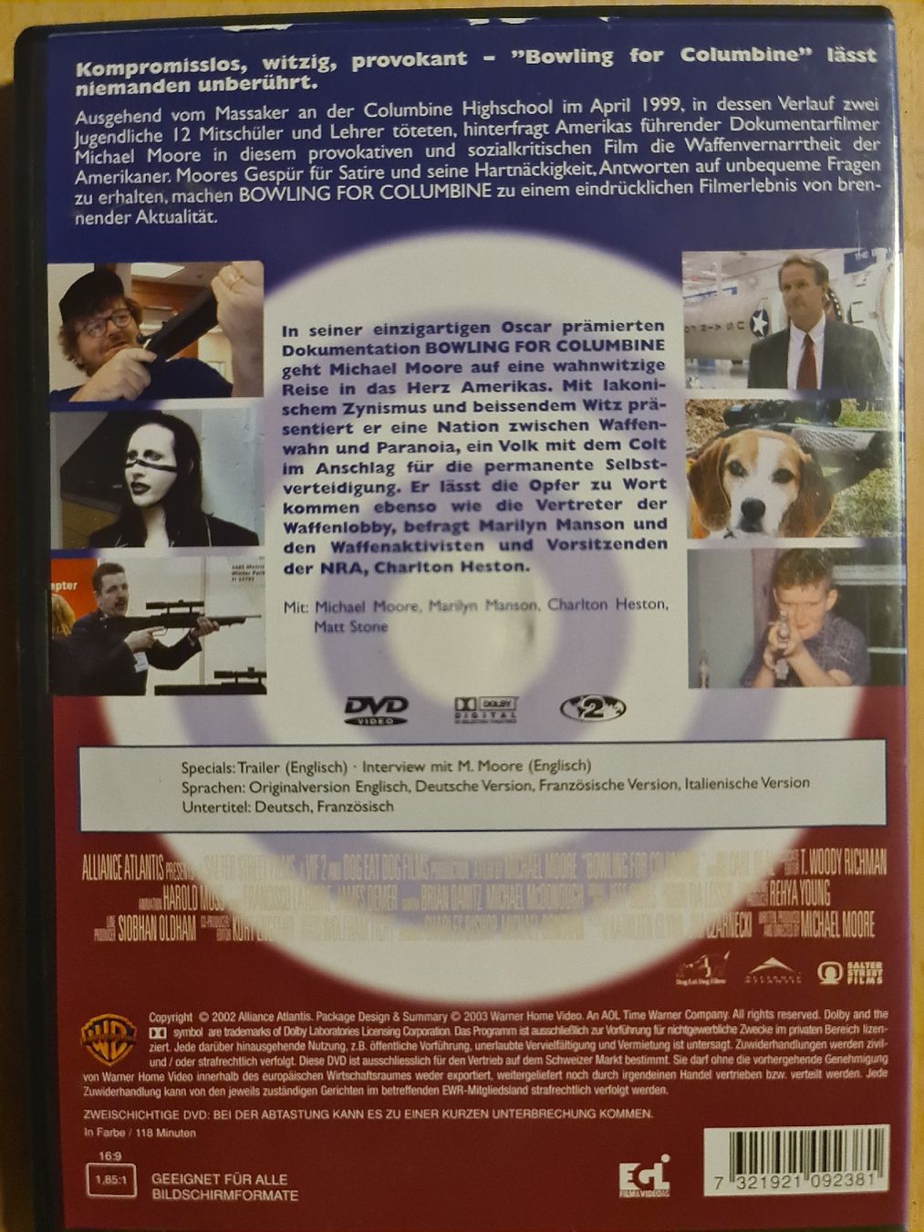 Tutti i DVDs: DVD Bowling for columbine 86 – Usato da Dintikon venduto da Vexi 1