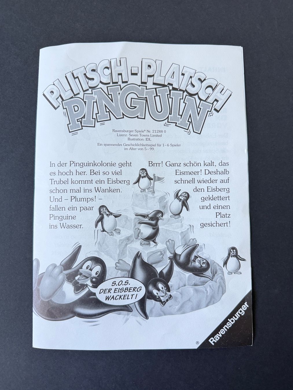 Ravensburger Giochi: Plitsch-Platsch Pinguin (Ravensburger) – Usato da Bern venduto da McFlurry_08 8