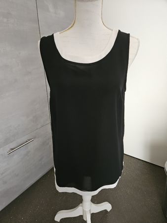 Rich & Royal Damen Top Grösse 40 Schwarz Weiss 