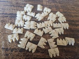 lego 15208 lot de 35 pièces Tan Plate, Modified 1 x 2