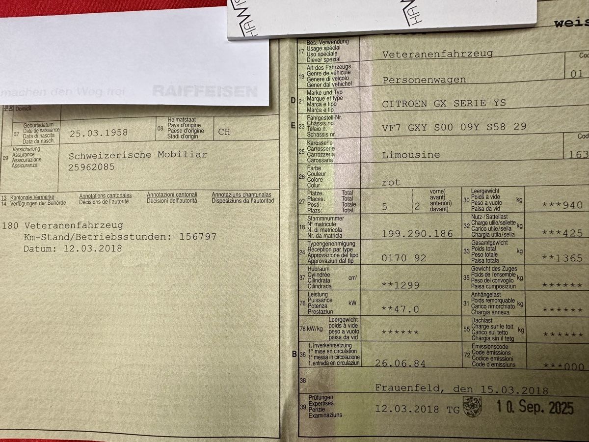 Citroën Autos: Citroen GSA Break Veteran – Gebraucht aus Raperswilen von rugasum58 9