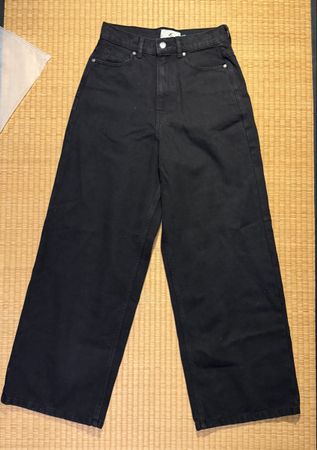 Scuffers Black Denim Jeans, Grösse 34, Wide Leg - NEU