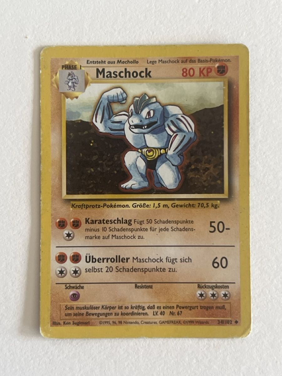 Pokémon Carte collezionabili: Pokemon Karte Maschock Base Set  – Usato da Almens venduto da dra_mql5