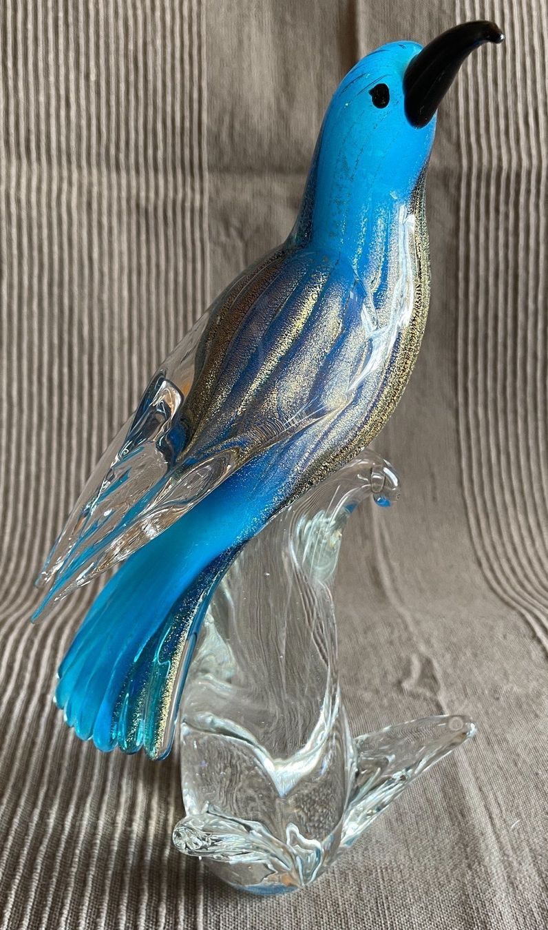 Murano Figuren: Eisvogel Glas von Murano blau gold – Neu (gemäss Beschreibung) aus Bern von Chraebu2 5