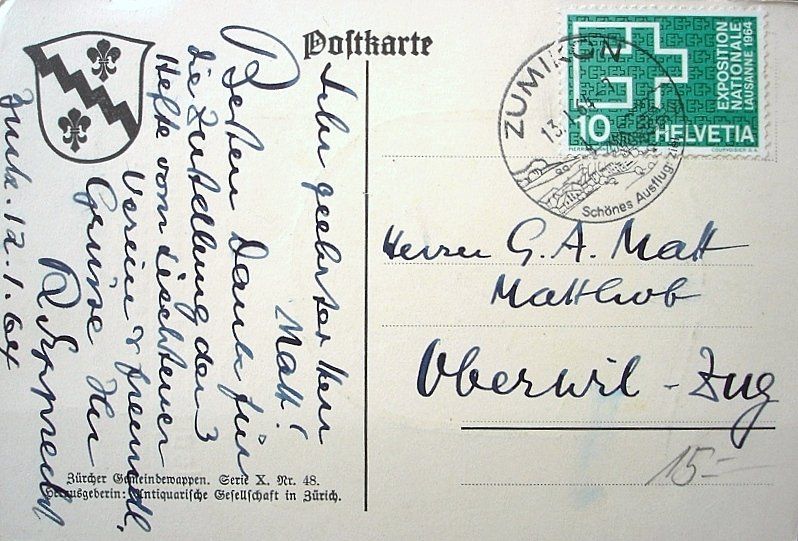 Ansichtskarten: Wappen AK ELSAU – Gebraucht aus Jona von philajona 1