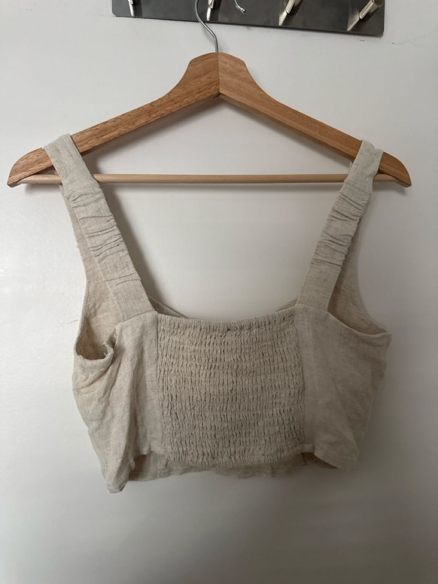 Stradivarius Top: Top Stradivarius beige Grösse M neuwertig – Nuovo (secondo la descrizione) da Steinach venduto da serayyilmaz 2