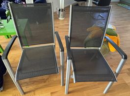 Sieger Stapelstuhl dunkelgrau 2 Stück