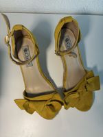 Damenschuhe Keilabsatz gelb Grösse 37
