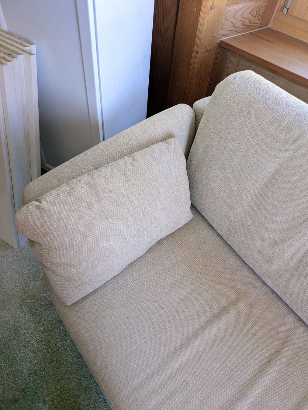 Intertime Divani: Designersofa Intertime Switzerland beige Stoff – Usato da Thalwil venduto da esist88 1