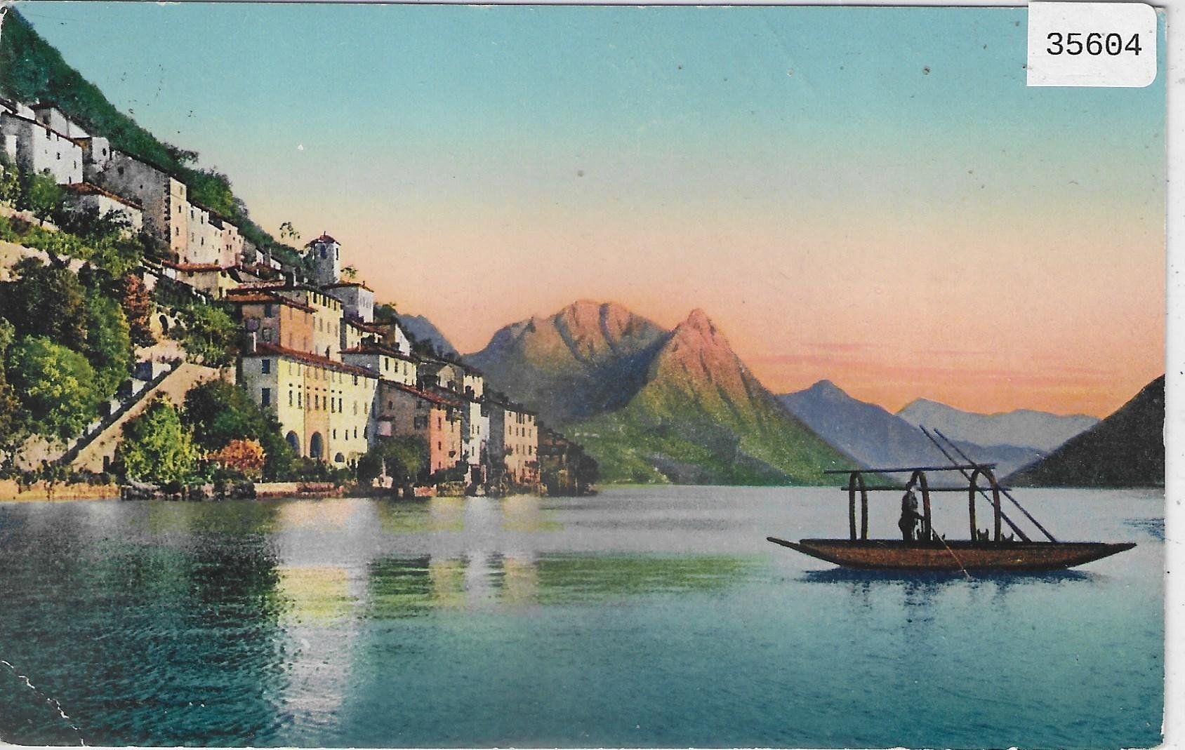 Cartoline postali: Gandria - Boot - Litho – Usato da Ettingen venduto da Kartenplanet
