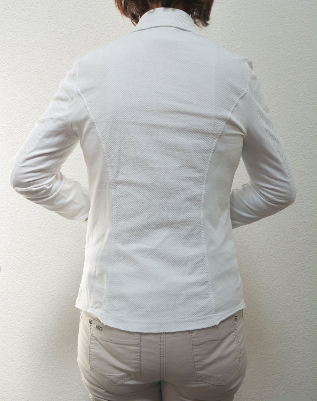 Comma Giacche: leichter, weisser Shirt-Blazer von Comma – Usato da Niederhasli venduto da littledrop 2