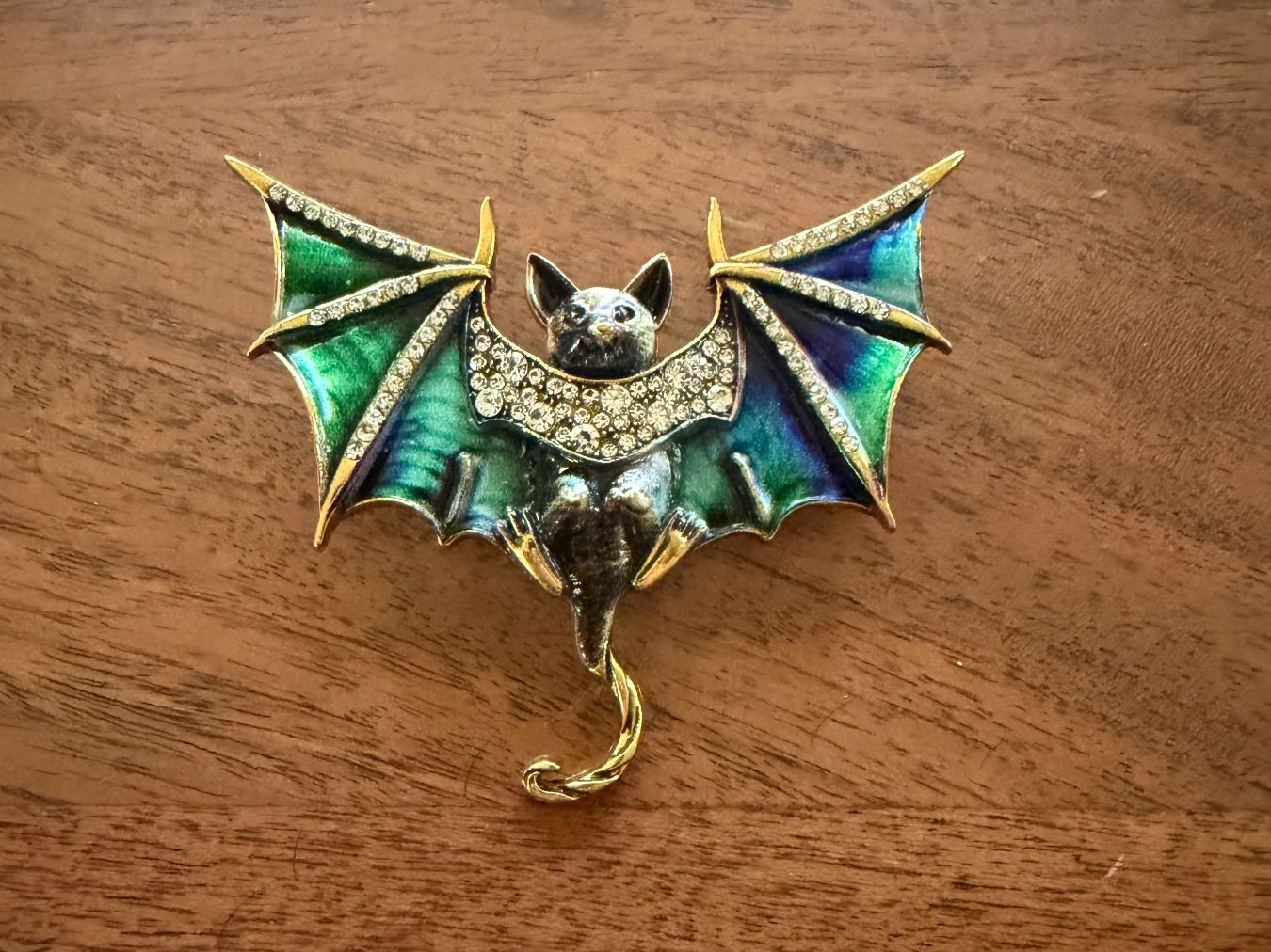 Spille & Fermagli: Fledermaus Brosche mit Strass, neu – Nuovo (secondo la descrizione) da Gams venduto da Mariawicca 3