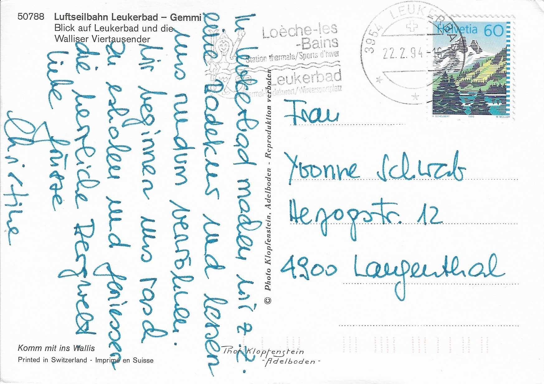 Cartoline postali: Luftseilbahn Leukerbad-Gemmi VS – Usato da Rothrist venduto da Stranglehold 1