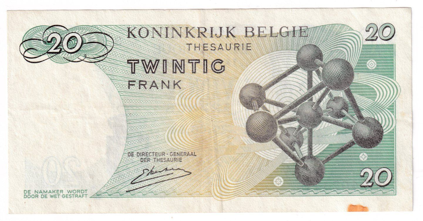 Banconote: Banknote Belgien 20 francs – Usato da Neuchâtel venduto da karlpierrino 1
