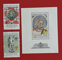 TSCHECHOSLOWAKEI CESKOSLOVENSKO PRAZSKY HRAD BLOCK 1968**
